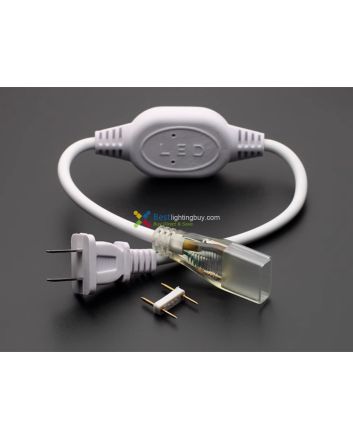 110-240V AC Driverless 5050 LED Strip Power Connector with Cap and Pin