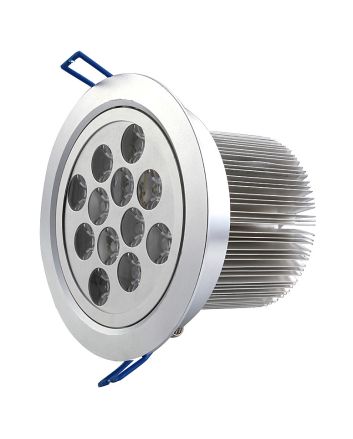 12 Watt Super Bright LED Recessed Downlight, AC 100-240 Volt, 1100 Lumen