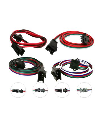2/3/4/5 Pin Male Female JST SM Extension Cable, 0.5m/1m/2m available, Pack of 10