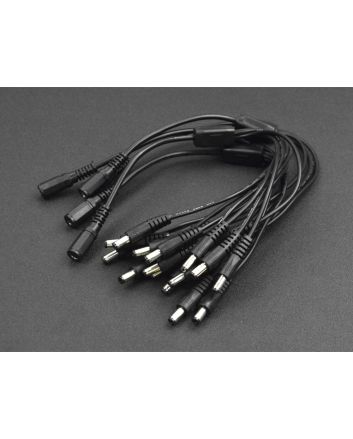 2/3/4/8-Way DC Power Splitter, 2.1x5.5mm, 1 Female to 2/3/4/8 Male 