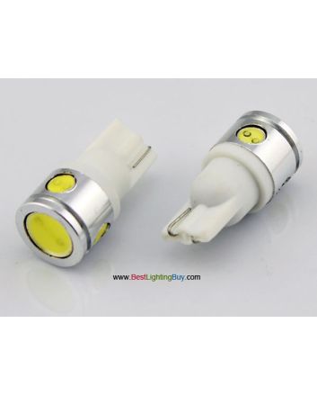  2.5W T10 194 Wedge LED Car Lights Bulb, 12 Volt DC - Pack of 2