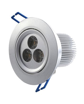 3 Watt Recessed LED Downlight, 270 lumen, 30 Degree Beam Angle