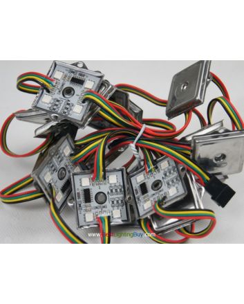 35x35mm Square WS2801 Digital LED Pixels, Strand of 20, 12V