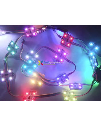 35x35mm Square WS2801 Digital LED Pixels, Strand of 20, 12V