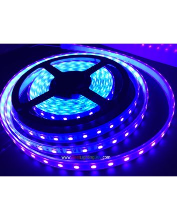 395-400nm Ultraviolet SMD5050 Flexible LED Strip, 60LEDs/M, 12VDC