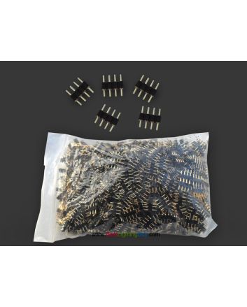 4/5-pin 2.54mm Male Header Strip Connector Adapter, Pack of 10