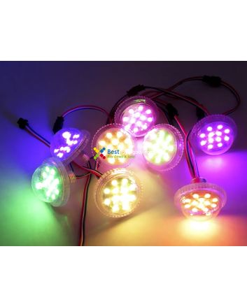 45mm UCS2903 Programmable RGB Amusement LED Pixel Pucks, 24V, 20 Pack