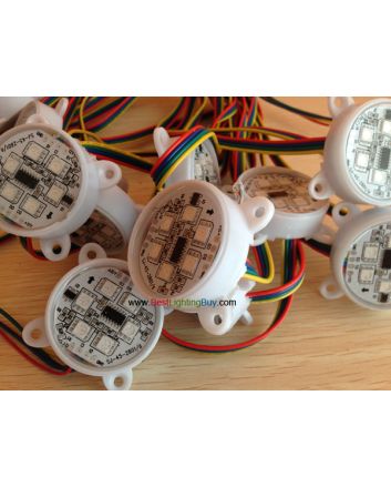 45mm WS2801 Digital Addressable 6 RGB LED Pixels, 12V, String of 20