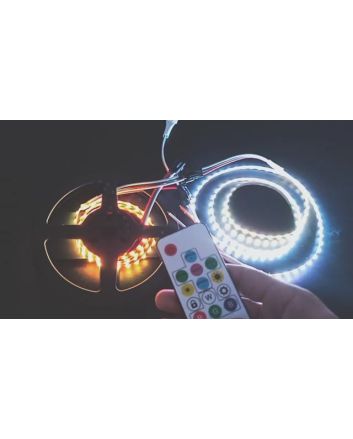 4mm Wide WS2812 2020 Addressable RGB LED Strip, 5V, 200/120/90 LEDs/m Density Available