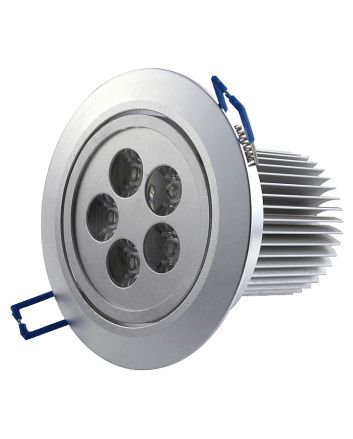 5 Watt Recessed LED Downlight, AC 100-240 Volt, 400 Lumen