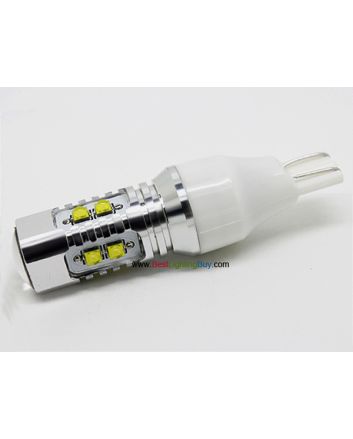 50W CREE 194 W16W T15 Wedge LED Auto Light Bulb, Pack of 2
