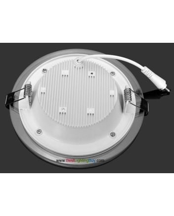 6" Round 12W Recessed Ceiling LED Panel Light with Glass Mask