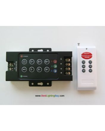 8 Keys RGB RF Remote Controller, 4 Amps/Channel