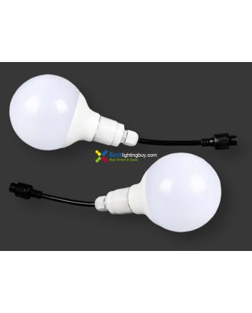 80mm DMX RGB Amusement LED Pixel Bulbs, 24V, 20 Pack