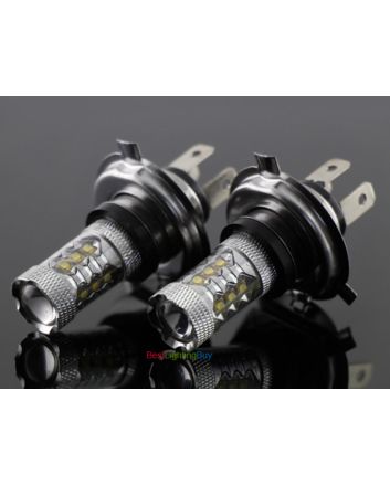 80W High Power CREE H4 LED Auto Fog Light Bulb, Pack of 2