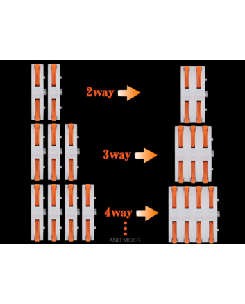 DIY Spring Splice Terminal Blocks, Pack of 10