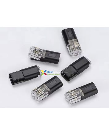 Dual Wire Snap Plug In Quick Splice Wire Terminal Connectors, Pack 0f 10