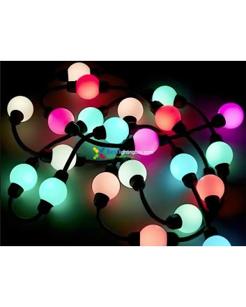 G35 Digital RGB Pixel 360 degree Ball Light String, 24V, String of 20