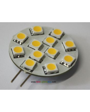 G4 LED Replacement Bulb, 12 LED Type with Side Pins