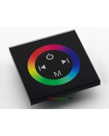 Glass Faced Touch Wheel RGB Controller, 12-24VDC, 4A/CH