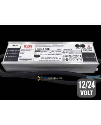 MEAN WELL HLG-150H Series IP67/IP65 Power Supply, 12V/12.5A, 24V/6.3A Available