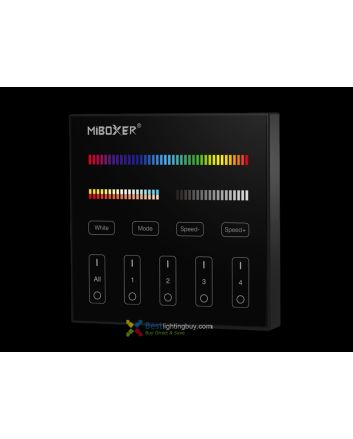 MiBoxer B4 4-zone 2.4G Smart RGB+CCT Wireless Surface-mounted Touch Panel