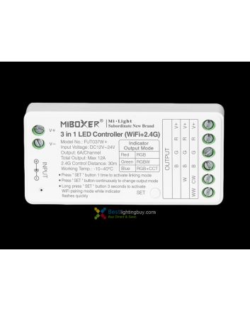 MiBoxer FUT037W+ 3-in-1 Tuya WiFi RGB+CCT LED Controller