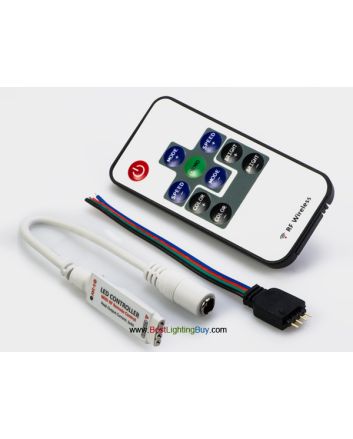 Mini RGB Controller with RF Remote, 4 Amps/Channel