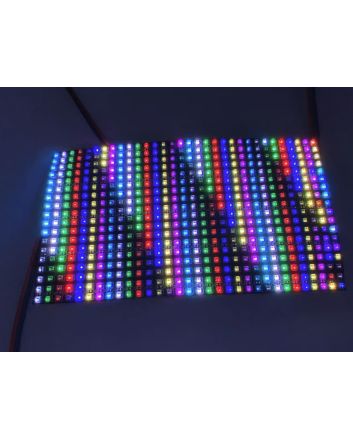 P5 Flexible 18*32 WS2812C-2020 Digital RGB LED Matrix, 90x160mm, 5V