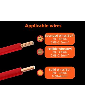 Quick Spring Splice Terminal Blocks, 2/3 in 2/3/4/6 out Available, Pack of 10