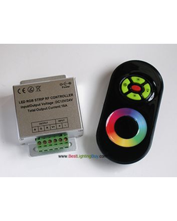 RGB Controller with RF Touch Color Remote, 12V-24DC, 6A/Ch