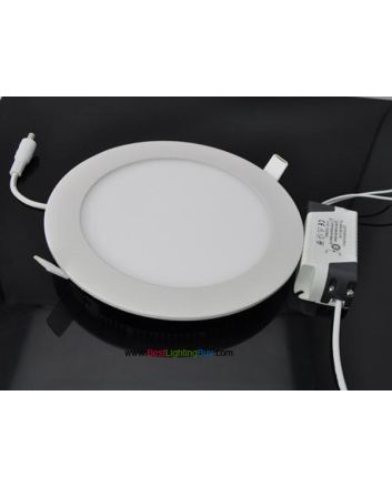 Round Recessed Ceiling LED Panel Light, 6W/9W/12W/15W/18W Available