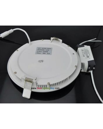 Round Recessed Ceiling LED Panel Light, 6W/9W/12W/15W/18W Available