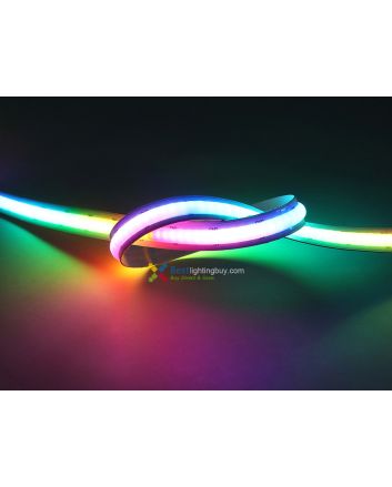 Seamless Digital RGB COB LED Strip Light, 5V, 1m Reel