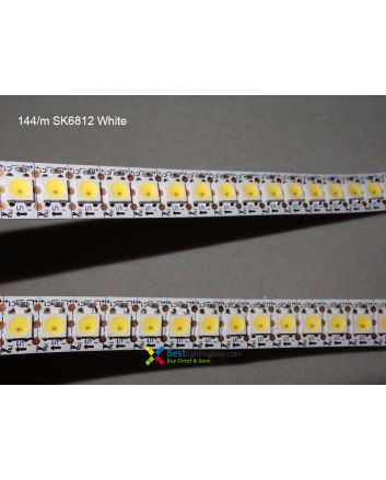 SK6812 Addressable White LED Strip, DC5V, 144/60/30 LEDs/m Density Available