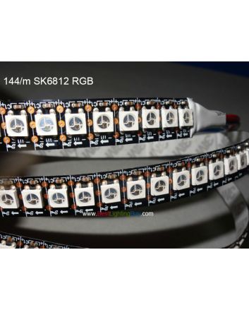 SK6812 Digital RGB Addressable LED Strip, DC5V, 144/60/30 LEDs/m Density Available