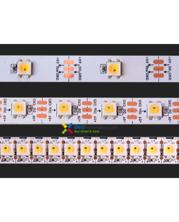 SK6812 WWA Addressable White LED Strip, 144/60/30 LEDs/m Density Available