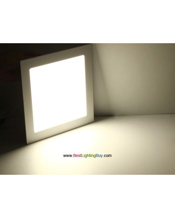  Ultra-thin Square Recessed Ceiling LED Panel Light, 6W/9W/12W/15W/18W Available