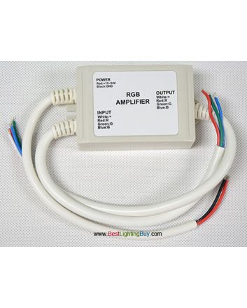 Waterpoof LED RGB Signal Amplifier, 4 Amps/Channel