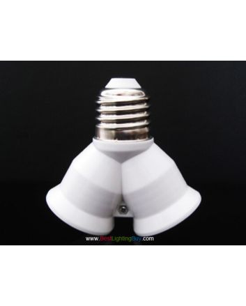 Y Shape 1 to 2 E26/E27 Lamp Socket Splitter