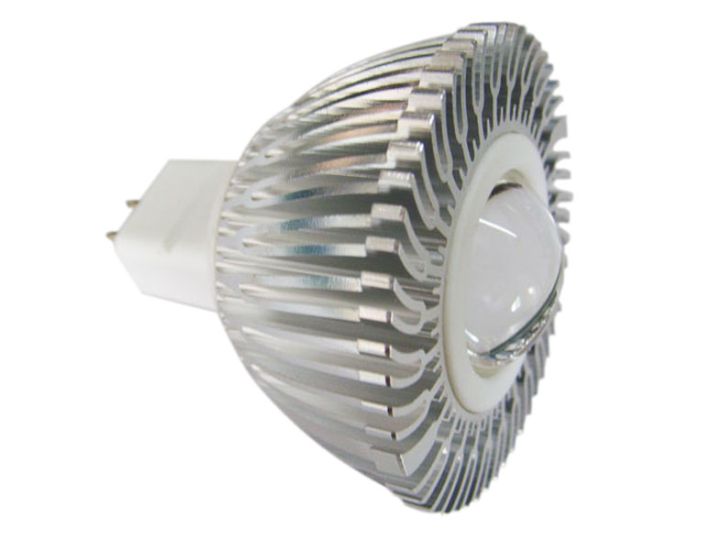 1X3 Watt High Power MR16 GU5.3 LED Spotlights, 140 lumen