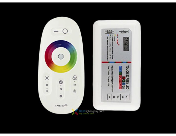 2.4Ghz Wi-Fi Compatable RGBW 4CH Controller with RF Touch Color Remote