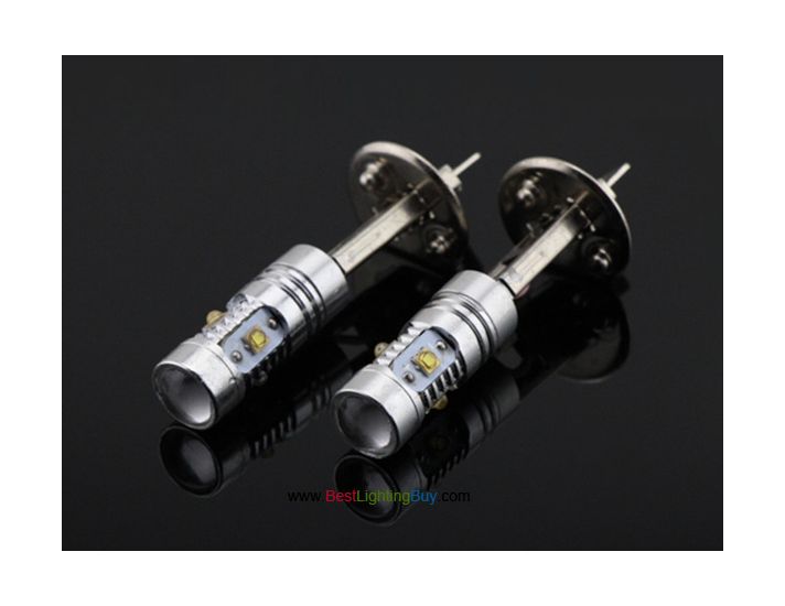25W CREE High Power H1 LED Car Fog Light Bulb, Pack of 2