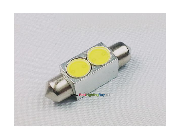 2W Car Interior Dome Festoon LED Light,36mm/39mm/42mm Available, Pack of 2