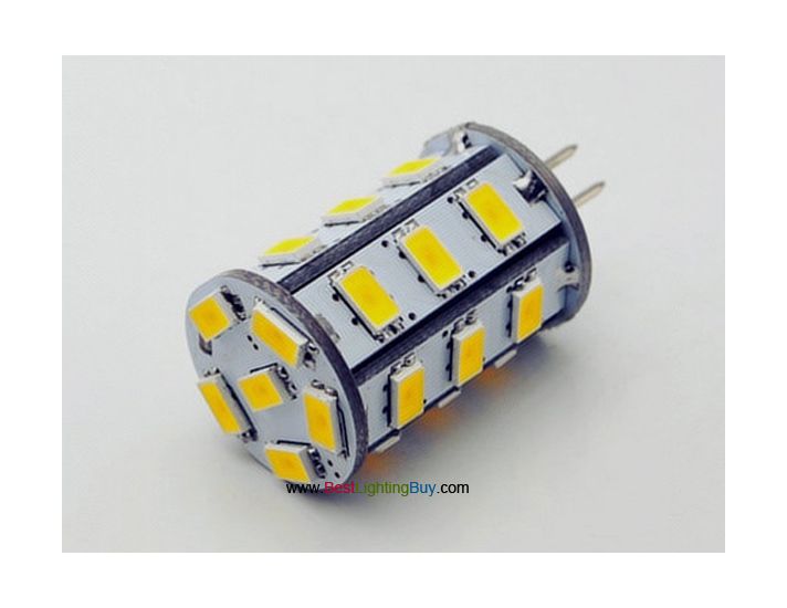 3.5W Back Pin G4 LED Tower Lamp with 24 SMD5630 LEDs