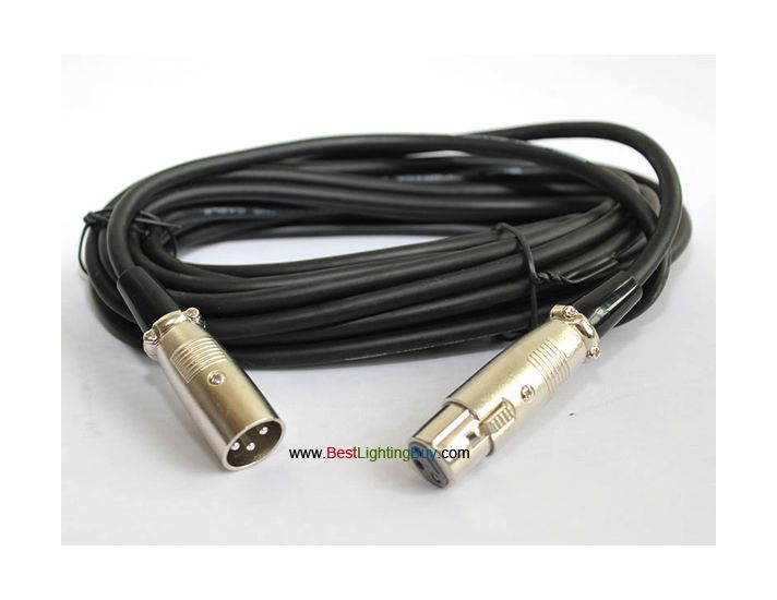 3 Pin XLR Male Female Extension Cable, 1m, 3m, 5m, 10m long available 