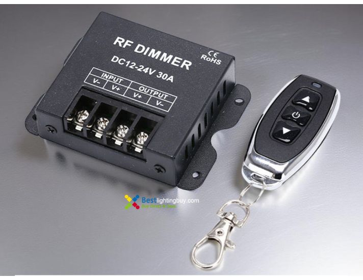 30A RF Single Color LED Dimmer, 12~24 VDC