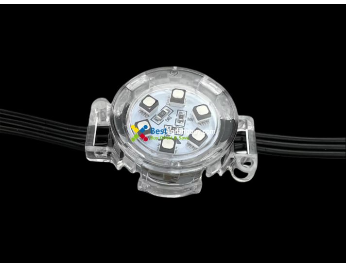 30mm WS2811 Programmable LED RGB Amusement Lighting Modules, 24V, String of 20