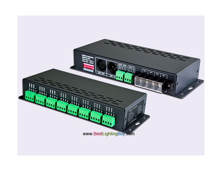 3A ×24CH DMX512 PWM RGB Decoder, DC5V～DC24V Input