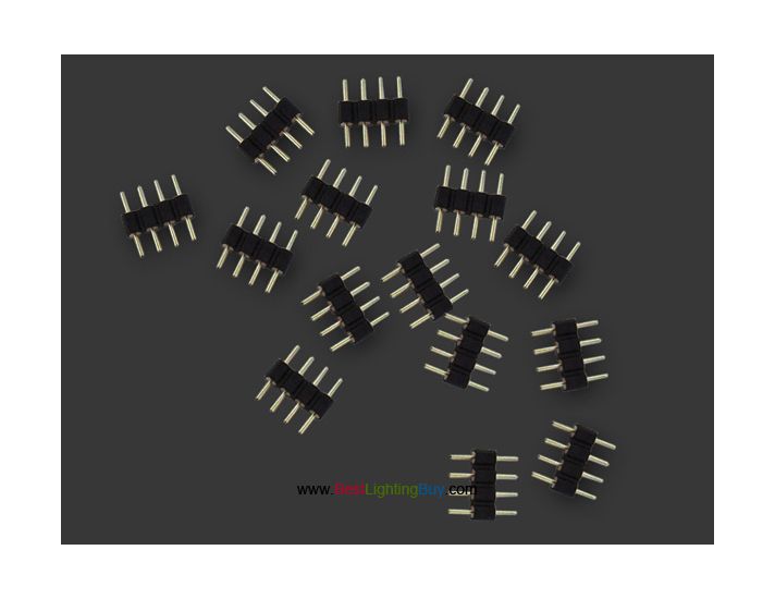 4/5-pin 2.54mm Male Header Strip Connector Adapter, Pack of 10